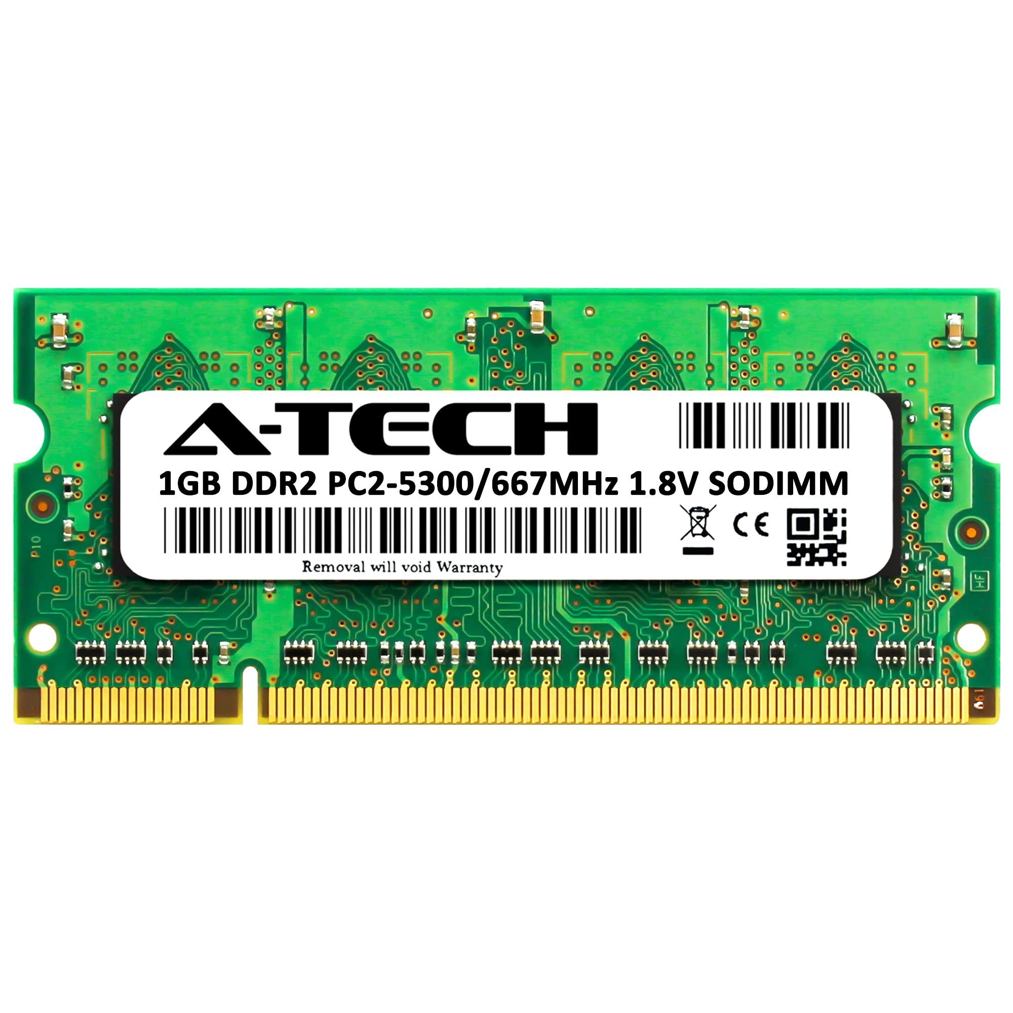 A-Tech A-Tech 1GB RAM Replacement for Kingston KTD-INSP6000B/1G | DDR2 667MHz PC2-5300 SODIMM 200-Pin Memory Module