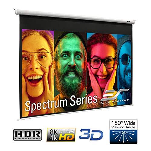 Elite Screens Elite Screens Spectrum Electric Motorized Projector Screen with Multi Aspect Ratio Function Max Size 84-inch Diag 4:3 + 77-inch Diag 16:9, Home Theater 8K/4K Ultra HD Ready Projection, ELECTRIC84V