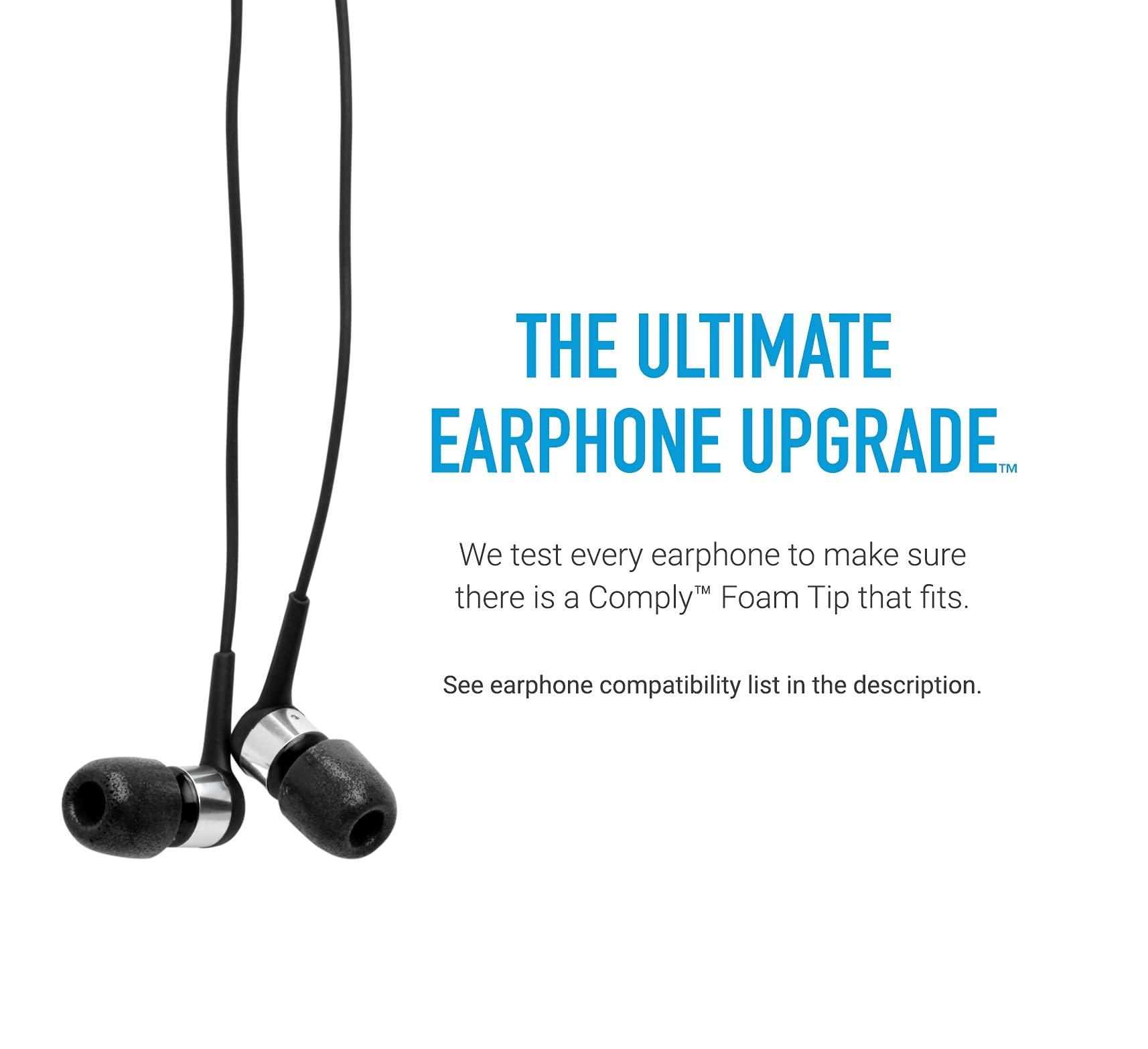 COMPLY Comply Foam 200 Series Replacement Ear Tips for Bang and Olufsen, Sennheiser, Axil, MEE Audio, KZ, Bose & More | Ultimate Comfort | Unshakeable Fit| TechDefender | Large, 3 Pairs