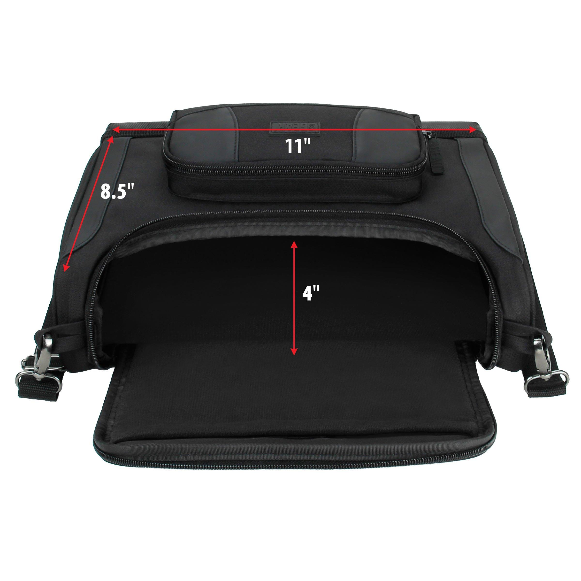 USA Gear USA Gear 11.5 Inch Tablet Shoulder Bag Compatible with Samsung Galaxy Tab S6 Lite, Galaxy A9, Wireless Keyboards, Pens, and More Tablet Accessories - Shoulder Strap, Water Resistant Exterior (Black)