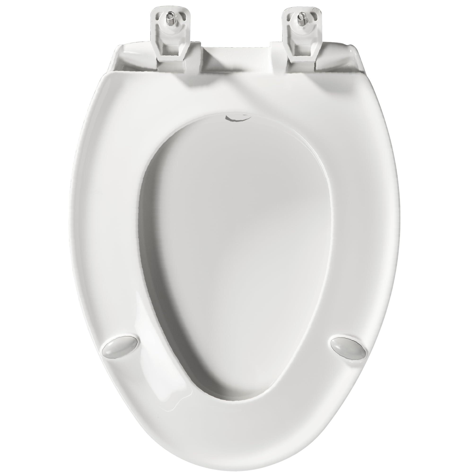 Bemis Bemis 7900TDGSL 000 Commercial Heavy Duty Front Plastic Toilet Seat with Cover Will Slow Close, Never Loosen & Reduce Call-Backs, Elongated, White