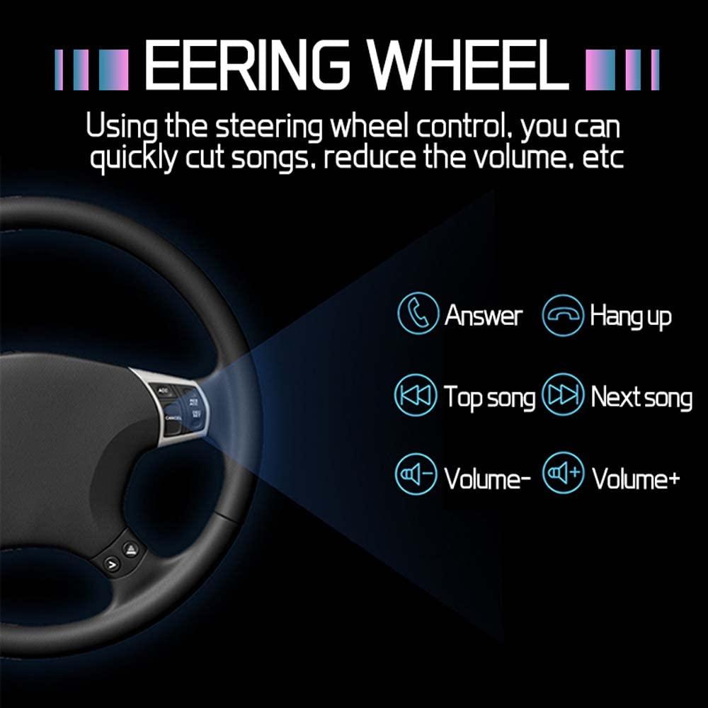 wepeculior 12V Double Din 7010B 7'' inch Car Stereo Radio Head Unit Mirror Link Compatiable with iPhone Android MP5 Player Bluetooth 4.0 USB AUX TF Card FM ISO Connector