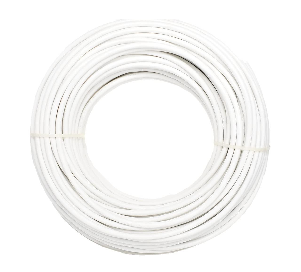 MICRO CONNECTORS MICRO CONNECTORS 250 Feet Cat7 23AWG Solid & Shielded Bulk Ethernet Cable (S/FTP) CMR Riser-Rated/White (TR4-580SRWH-250)