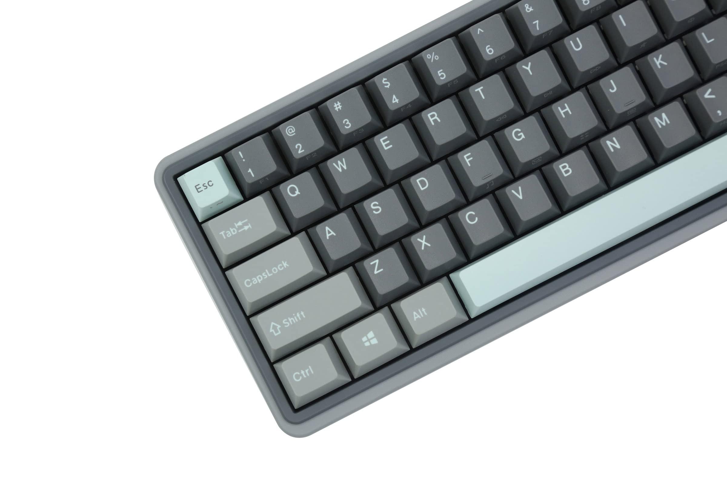 Varmilo Varmilo x MK Glintstone Minilo VXT67 65% Hotswap Triple Mode Bluetooth + Wireless 2.4 GHz RGB Mechanical Keyboard Gateron G Pro 2.0 Silver