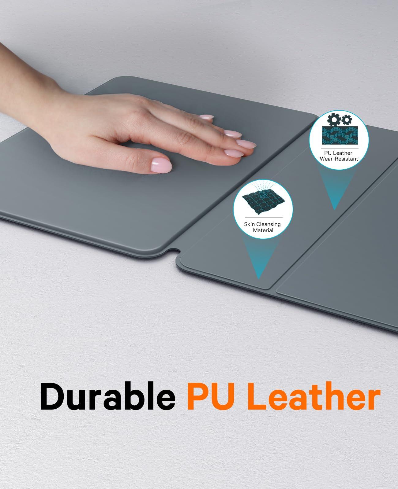 CHESONA CHESONA Ultra-Light for iPad 10th Case with Keyboard (10.9", 2022), Detachable Magnetic Folio Keyboard Case for iPad 10th, 868H Lasting via CR2032, Long Slim & Portable Wireless Keyboard, Grey