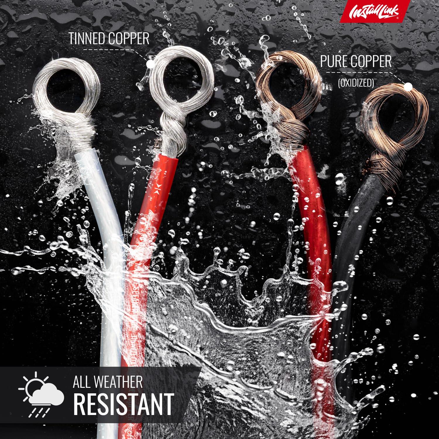 Install Link Marine 14 AWG Gauge Speaker Wire Cable, Tinned OFC (100 Feet) by Install Link