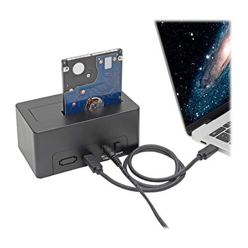 Tripp Lite Tripp Lite USB C to SATA III Hard Drive Reader, HDD Dock, SATA Reader/SSD Reader, USB C & Thunderbolt 3, 10 Gbps, Black, 3 Year Warranty (U439-001-CG2)