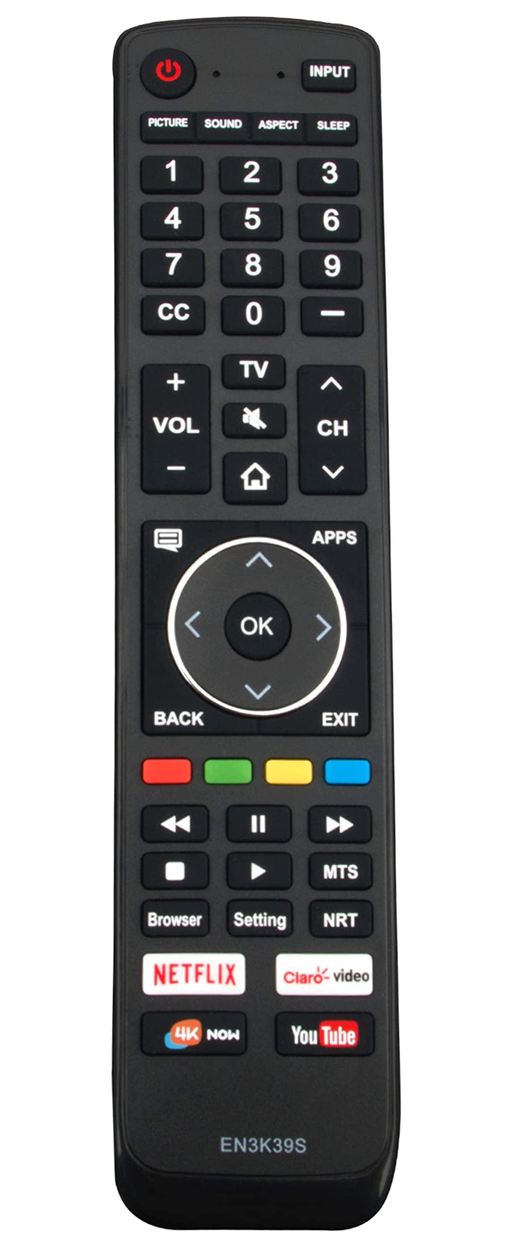 VINABTY EN3K39S Replaced Remote fit for Sharp 4K UHD Smart TV LC-40Q5020U LC-43Q7500U LC-50Q7003U LC-50Q7020U LC-50Q7050U LC-50Q7060U LC-50Q7070U LC-50Q7080U LC-50Q7180U LC-50Q7500U LC-55Q700U LC-55Q7020U