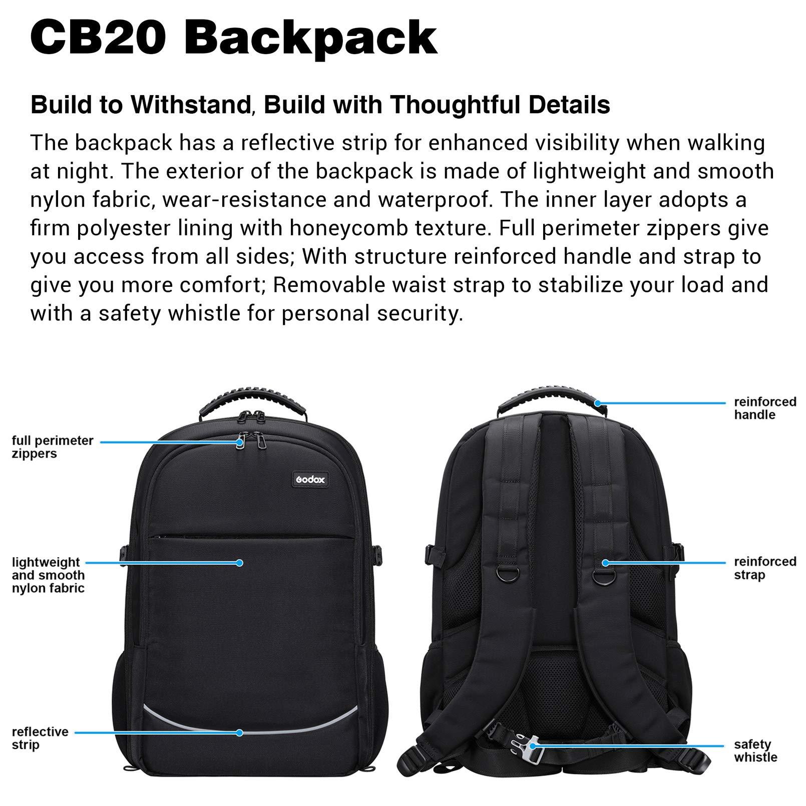 GODOX Godox AD300 Pro Photography Lighting Kit, 2.4G TTL 1/8000s HSS Strobe Light Photography Kit, 0.01-1.5S Recycle Time, 320 Full Power Studio Lighting Kit, Expand Your Capability with Ease(AD300Pro Kit)