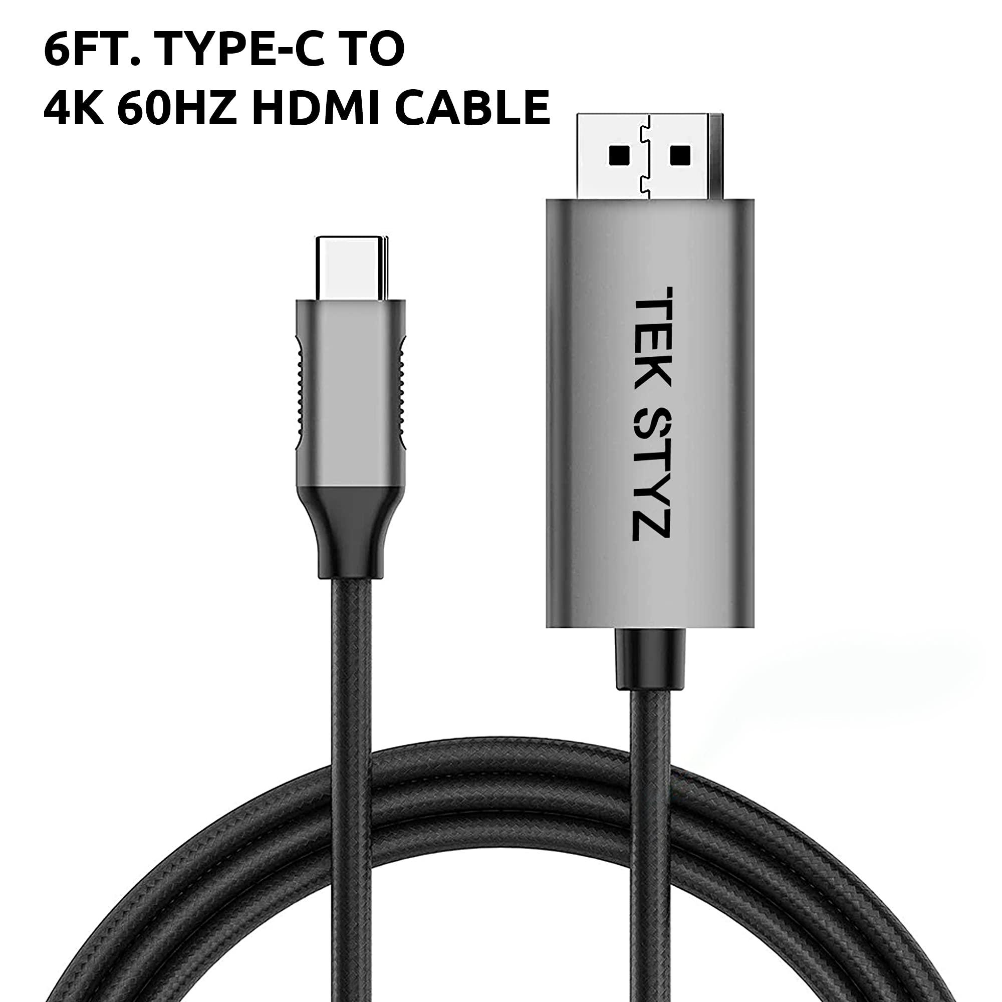 Works by Tek Styz Works by Tek Styz HDMI 4k Adapter Kit Compatible with vivo I1927 at Digital Full 60Hz with 6 Foot Cable!