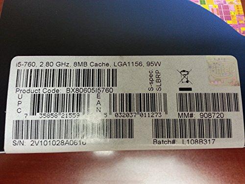 Intel Intel Core i5-760 Processor 2.8 GHz 8 MB Cache Socket LGA1156