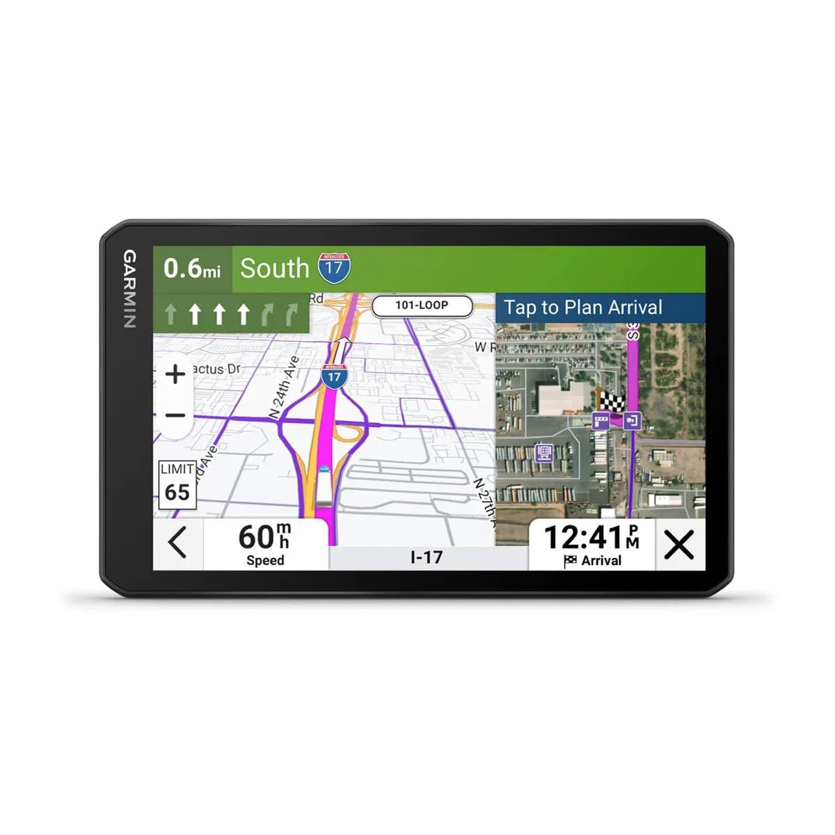 Garmin Garmin Dezl OTR720 GPS Truck Navigator 7" Large Display Touchscreen, Commercial GPS Navigation for Semi-Truck Driver Bundle with 32GB SD Memory Card + LCD Cleaning Kit + More Accessories