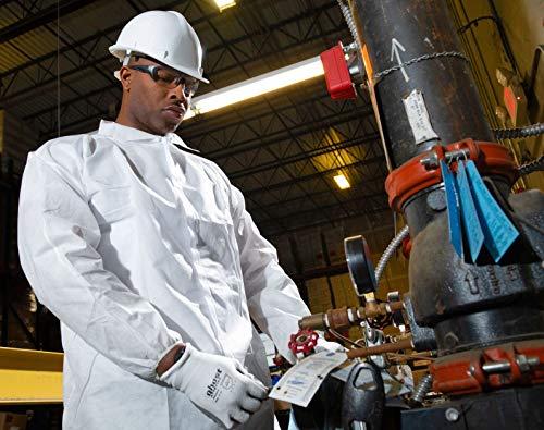 International Enviroguard International Enviroguard Standard Weight 3 Layer SMS General Protective Coverall for General Cleanup (White) Elastic Wrist and Open Ankle, 3XL, (25 per case)