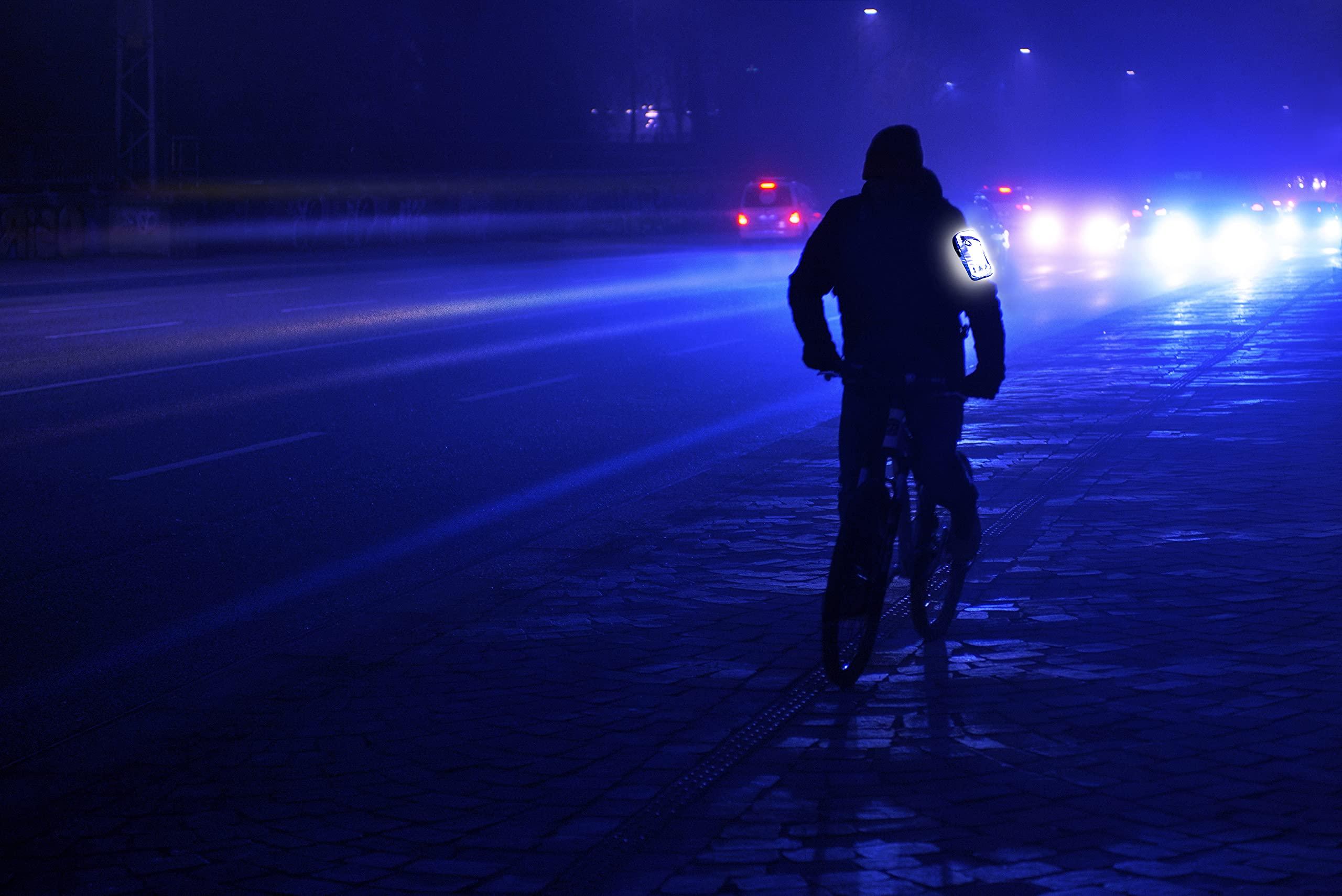 Troika Troika ABG03/GY Arm Bag with 2 Zipped Compartments Polyester in Grey/Black Reflective, Grey/Black, 12cm, Modern