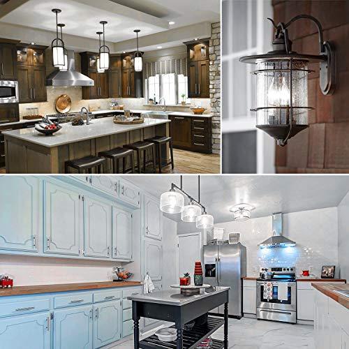 LUXRITE LUXRITE Vintage Candelabra LED Bulb 60W Equivalent, 550 Lumens, 5000K Bright White, LED Chandelier Light Bulbs 5W, Dimmable, Torpedo Tip Clear Glass, Filament LED Candle Bulbs, E12 Base (12 Pack)