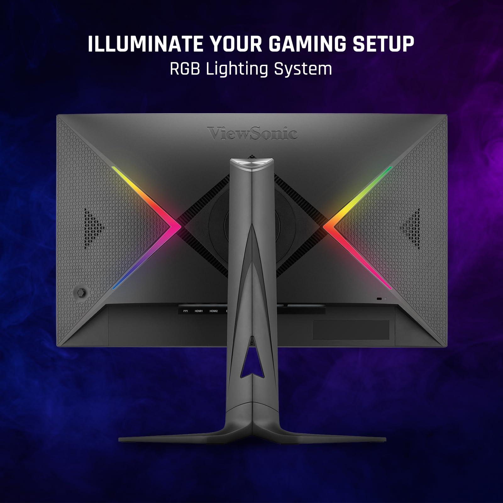 ViewSonic ViewSonic XG2536 25 Inch 1080p IPS Gaming Monitor with 280Hz, 0.5ms, FreeSync Premium, NVIDIA G-Sync Compatible, RGB Lighting, Advanced Ergonomics, HDMI, DP and 65W USB-C Inputs