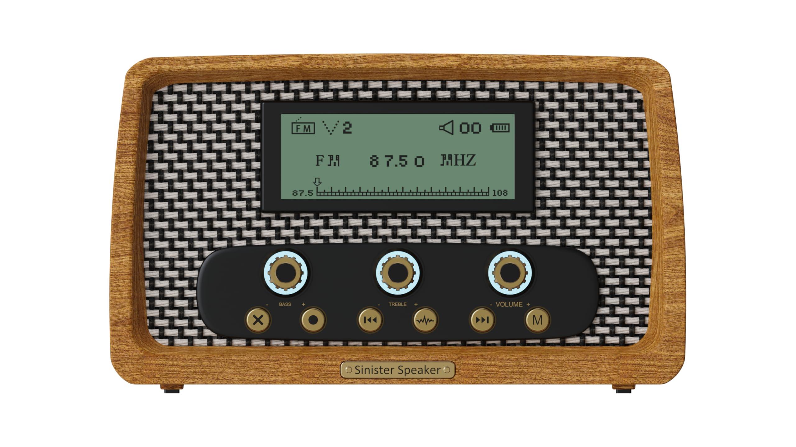 US Ghost Adventures Sinister Speaker Spirit Box Dual EVP Recorder & Bluetooth Ghost Box | Paranormal Activity Detector with AM/FM/SW Sweep | Vintage-Inspired Design