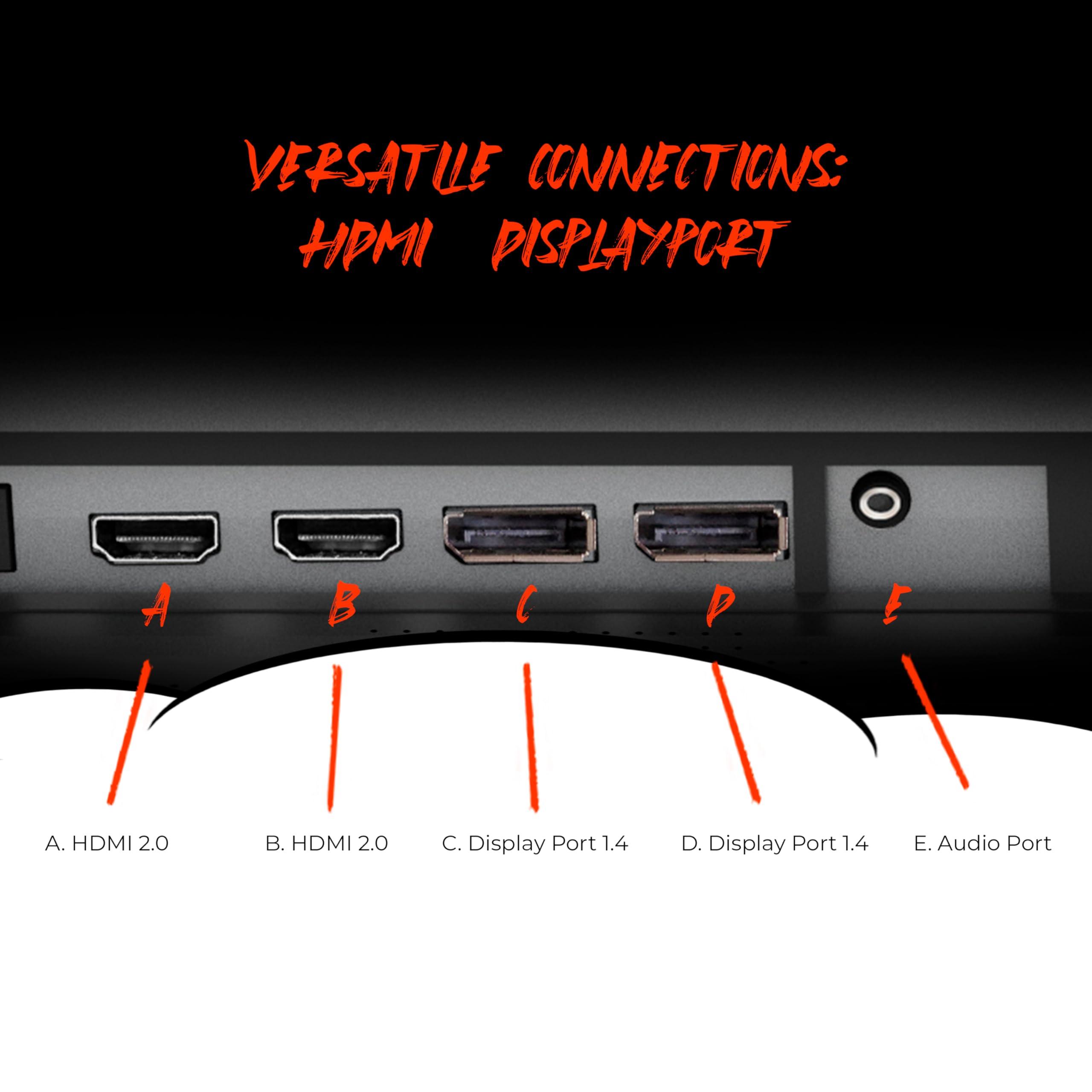 AOC AOC Q32G11ZNE 32" Frameless Gaming Monitor QHD 2560 x 1440, 240Hz, 0.5ms Response time, HDR Ready, Console Gaming Ready, 3-Year Zero Dead Pixel Guarantee, Black