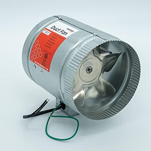Diversitech Diversitech AB8 Air Booster 8" HVAC Duct Fan with Junction Box, Silver (625-AF8)