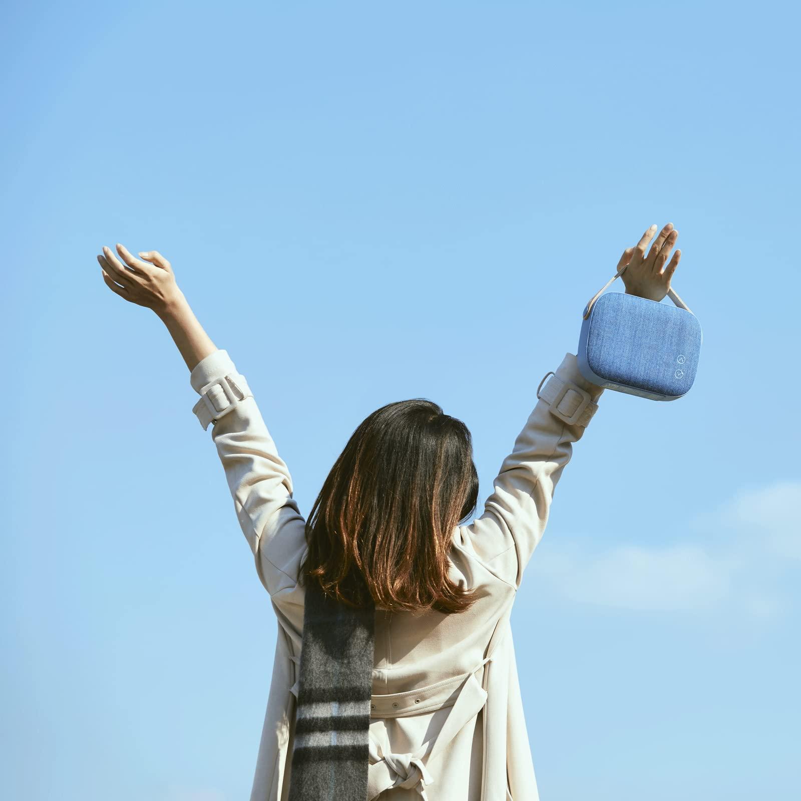 Vifa Vifa Helsinki New Version- Portable Bluetooth Speaker, Powerful Sound and Clear Treble, Stylish Appearance, Hi-Resolution Bluetooth 4.0 Wireless Speakers (Aqua Blue)