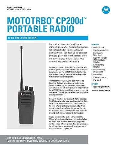 Motorola 2 Pack of Motorola CP200d UHF Two Way Radios