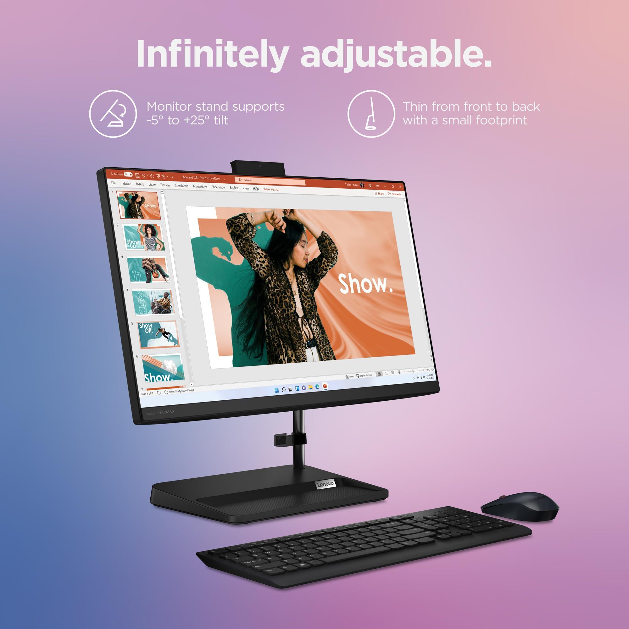 Lenovo Lenovo IdeaCentre AIO 3i - All in One Desktop - PC Computer - Mouse & Keyboard Included - 21.5\" FHD Display - Windows 11-8GB Memory - 256GB Storage - Intel Core i3-1215U
