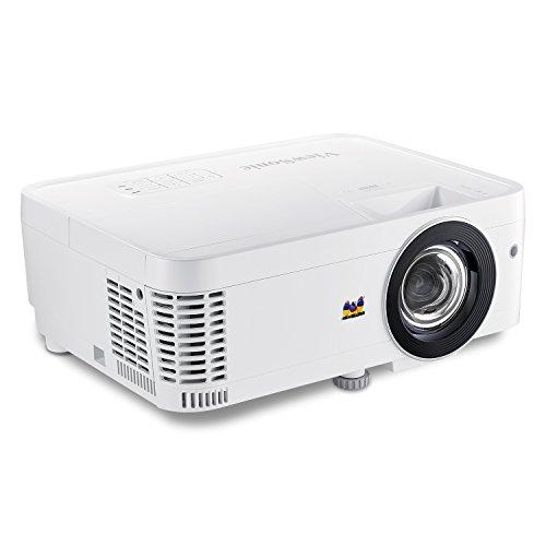 ViewSonic ViewSonic PX706HD 1080p Short Throw Projector with 3000 Lumens 22,000:1 DLP Dual HDMI USB C and Low Input Lag, Stream Netflix with Dongle