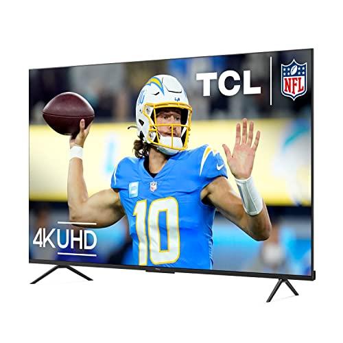 TCL TCL 85-Inch Class S4 4K LED Smart TV with Google TV (85S450G, 2023 Model), Dolby Vision, HDR Pro, Dolby Atmos, Google Assistant Built-in with Voice Remote, Works with Alexa, Streaming UHD Television , Black
