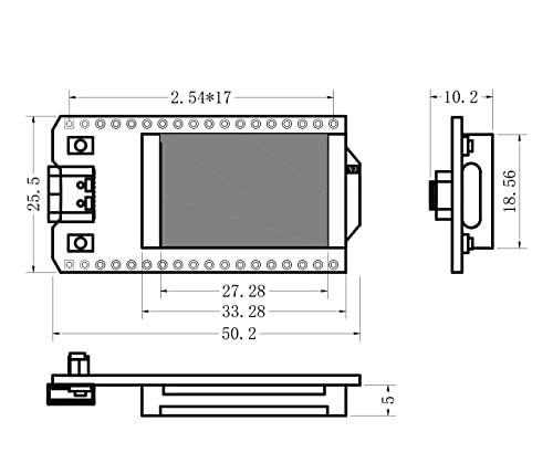 HiLetgo HiLetgo ESP32 OLED WiFi Kit V3 Type-C ESP-32 0.96 Inch Blue OLED Display WiFi+Bluetooth CP2012 Internet Development Board for Arduino ESP8266 NodeMCU