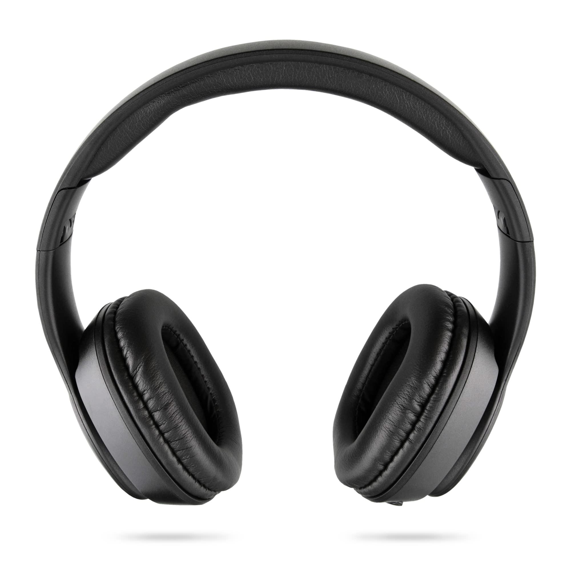 XTREME DIGITAL LIFESTYLE ACCESSORIES Xtreme Bluetooth Wireless Headphones, Works with Compatible Devices Up to 33ft Away, Rechargeable with Micro-USB Cable, Built-in Audio Controls, 3.5mm Auxiliary Cable Included