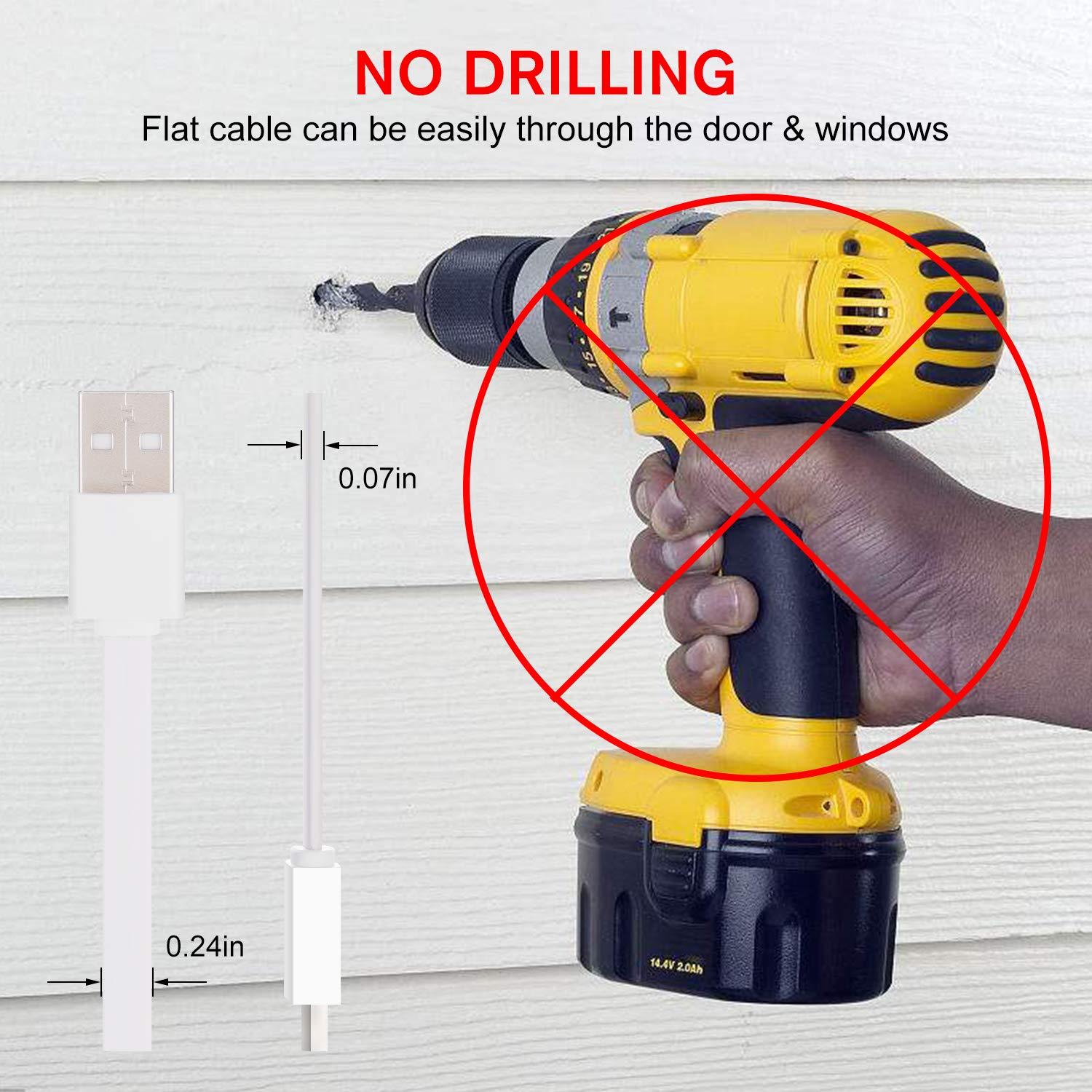 ALERTCAM Power Adapter Compatible with Arlo (Replace CR123A), with 25Feet/7.5m Weatherproof Outdoor Cable Continuously Power Your Arlo Camera, Not Compatible with Alro Pro and Arlo 2