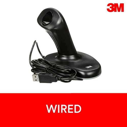 3M 3M Wired Ergonomic Optical Mouse, Patented Vertical Grip Design Keeps Your Hand and Wrist at a Neutral Angle for Comfort, USB/PS2 Plug and Play Compatibility, 6.5' Cord, Large Size, Black (EM500GPL)
