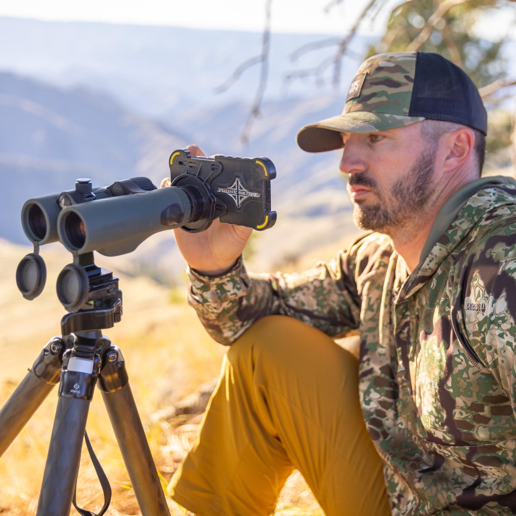 Phone Skope Phone Skope Complete Digiscoping Kit: Ideal Scope Camera for Hunting/Birding/Stargazing - Phone Scope Adapter Kit Includes Phone Scope Mount Case, Eyepiece Adapter, Lens Cloth - Fits Most Smartphones