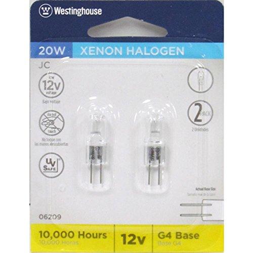 Westinghouse Lighting Westinghouse 0620900 Corp 20-watt T3 Xenon Bulb, Clear , White, 2 Count (Pack of 1)
