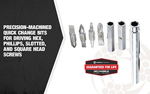 Southwire Southwire 59723940 12-In-1 Multi-Bit Screwdriver; Interchangeable Bits; Comfort Grip Handle; hex 1/4\"; 5/16\"; 3/8\"; Phillips #1;2;3; slotted SL4-5;SL6-8;sl8-10; and square #1;2