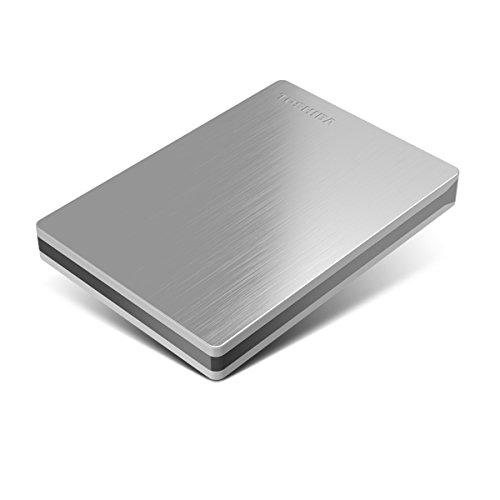 Toshiba Toshiba Canvio Slim II 1TB Portable External Hard Drive, Silver (HDTD210XS3E1)