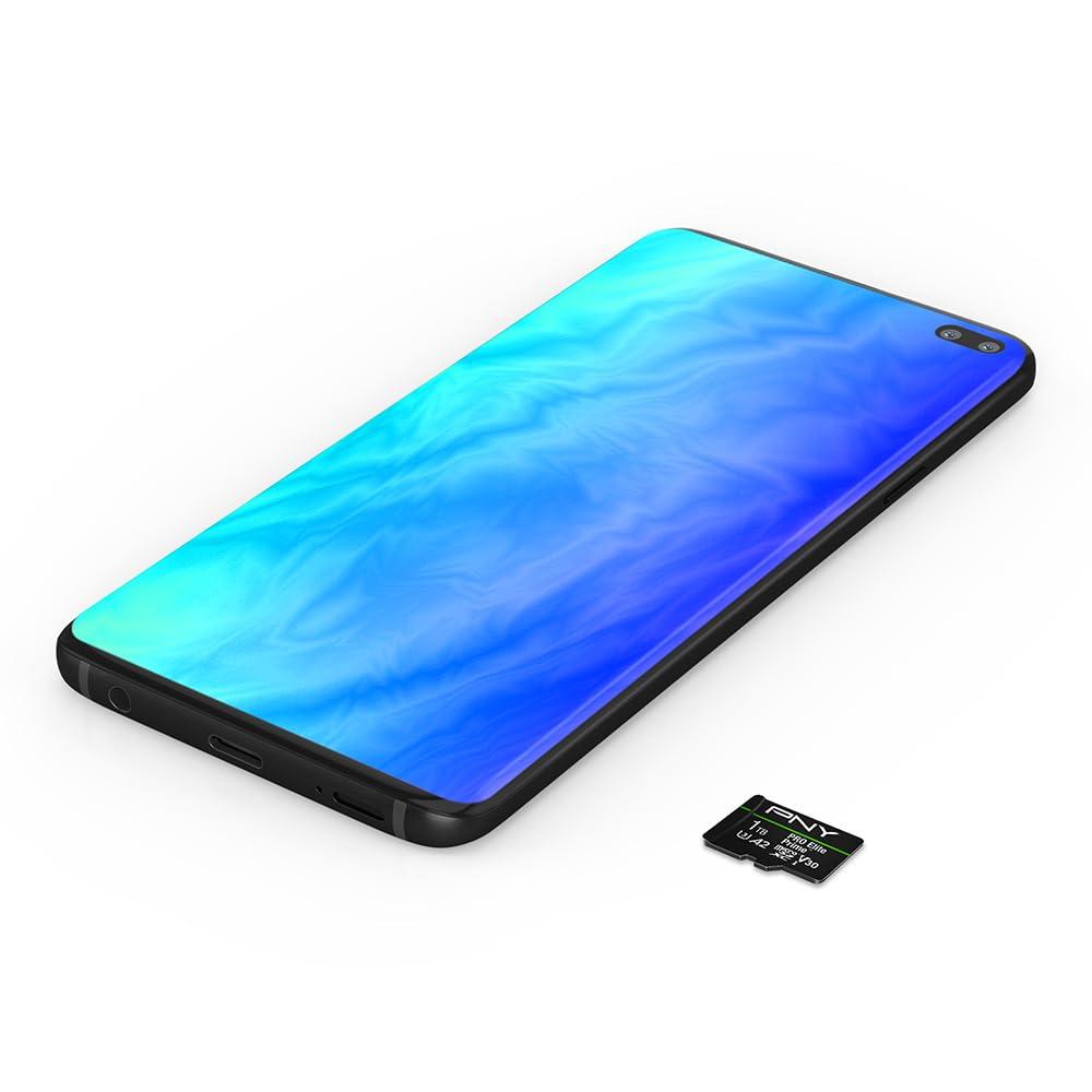 PNY PNY 1TB PRO Elite Prime C10 U3 V30 A2 microSDXC Flash Memory Card Ultra-Fast Speeds, Read 200MB/s, Write 150MB/s, 4K UHD, Full HD, UHS-I, for Smartphones, Drones, Action Cameras