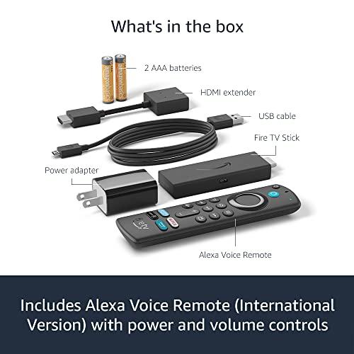 Amazon Fire TV Stick (International Version), HD streaming device, Alexa Voice Remote