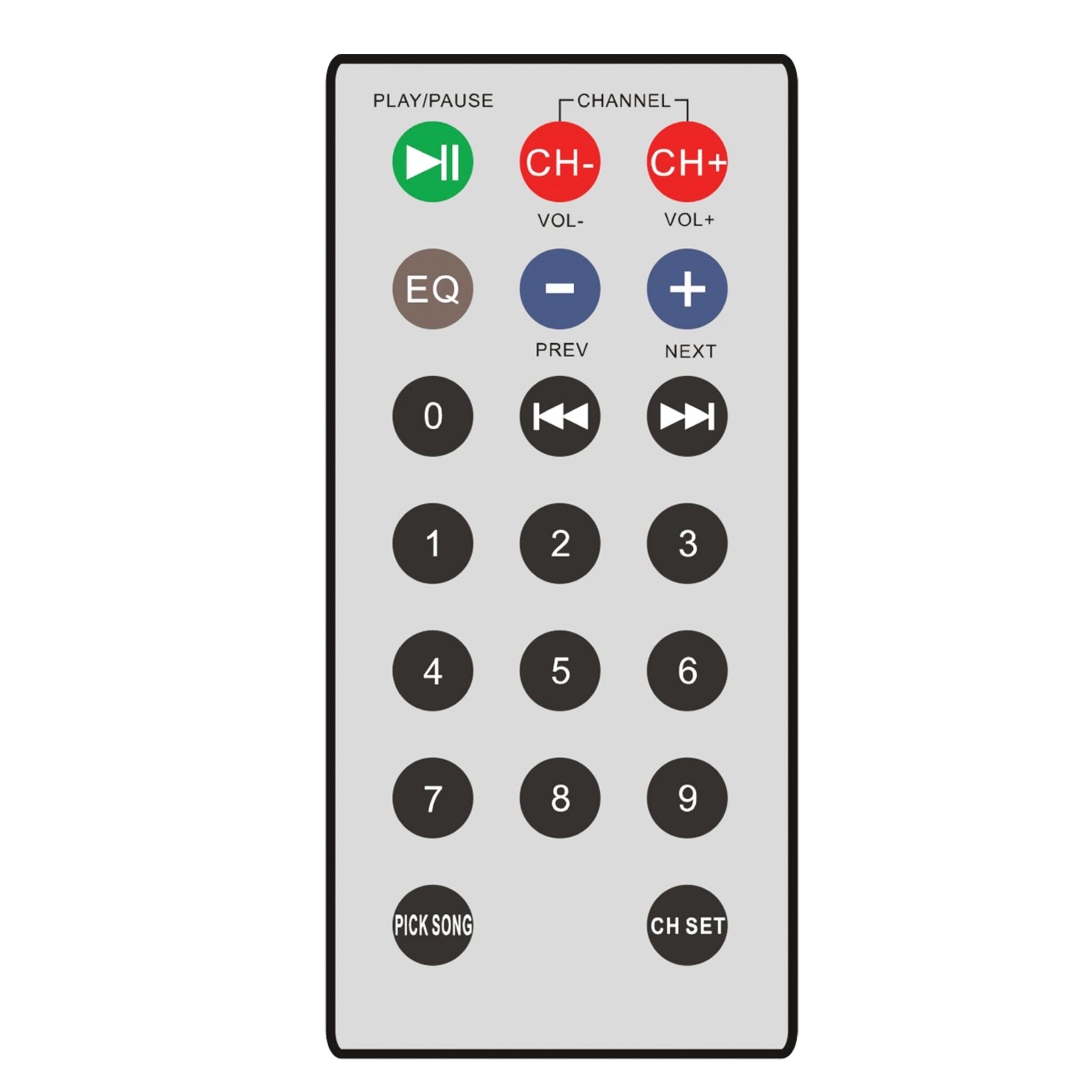 Supersonic IQ Sound IQ-2078DJBT 8-inch Portable Bluetooth Woofer Speaker, 1000W Peak Power, USB/SD, FM Radio, Rechargeable Battery, Mic Input, and Remote Control, AC/DC, Rechargeable Battery, and Remote (Blue)