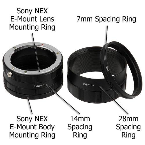 Fotodiox Fotodiox Macro Extension Tube Set Compatible with Sony E-Mount Cameras for Extreme Macro Photography
