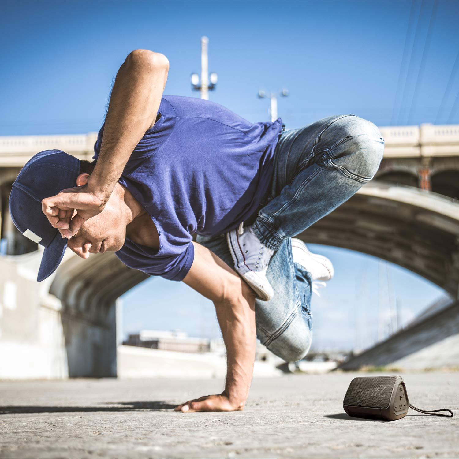 Cambridge Soundworks OontZ Angle Solo Portable Bluetooth Speaker 5.0-5W Sound, 10-Hr Battery, 100ft Wireless Range, IPX5 Water-Resistant, Budget-Friendly Small Speaker for Travel, Party, Outdoor or Home (Black)