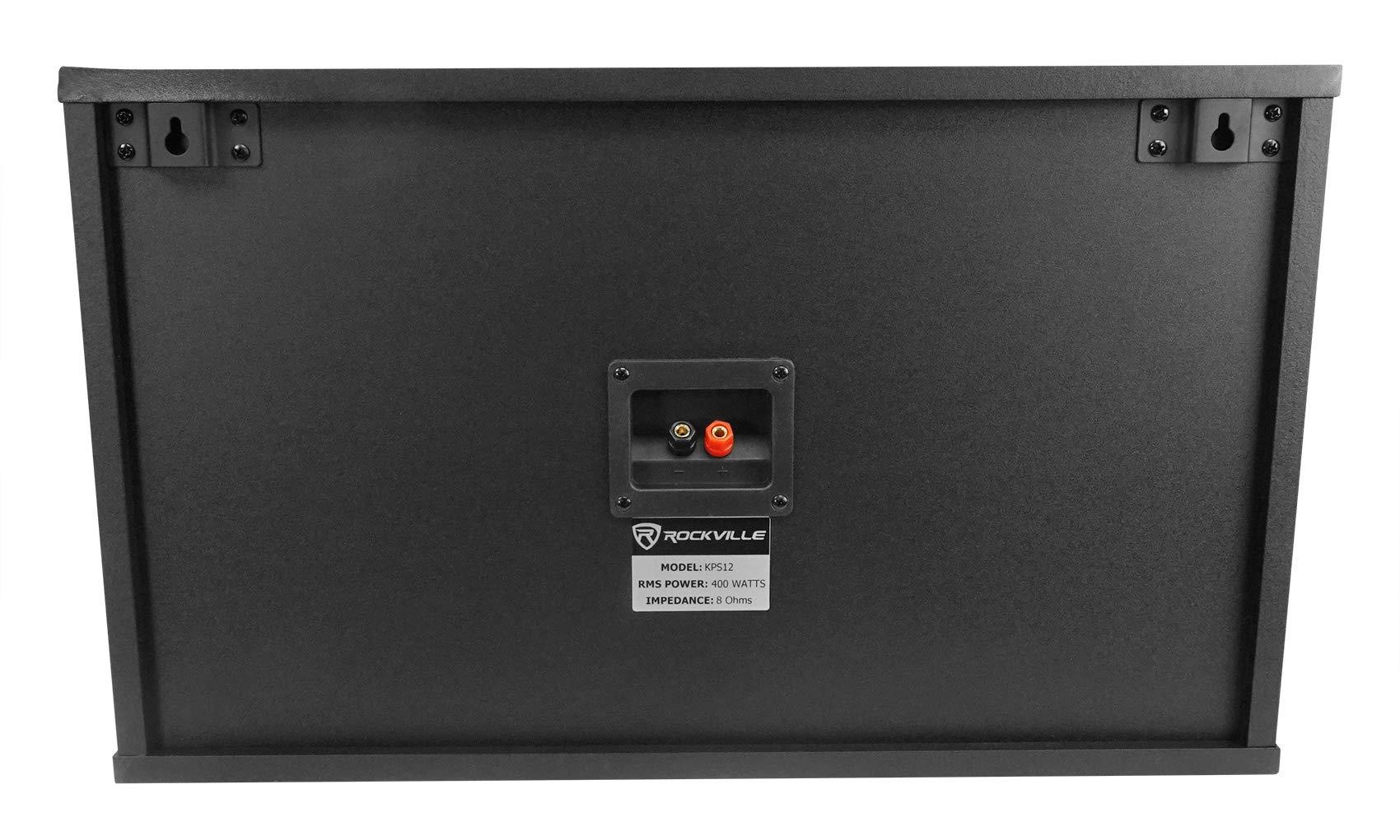 Rockville Pair RockvilIe KPS12 12" 1600w Speakers w/Wall Brackets for Restaurant/Bar/Cafe