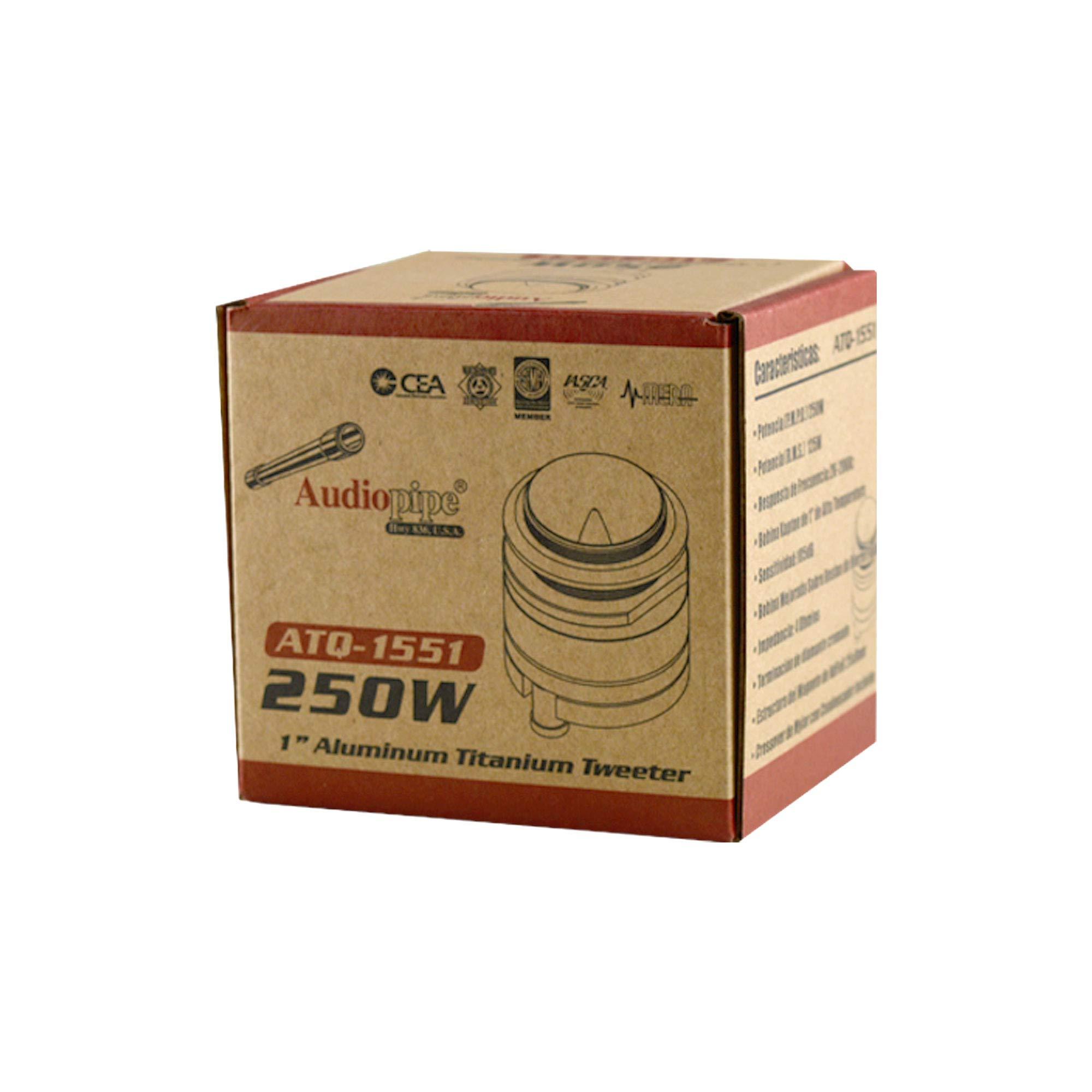 Audiopipe Audiopipe ATQ1551 1 Aluminum Titanium Tweeter 200w Max 4ohm Sold Each