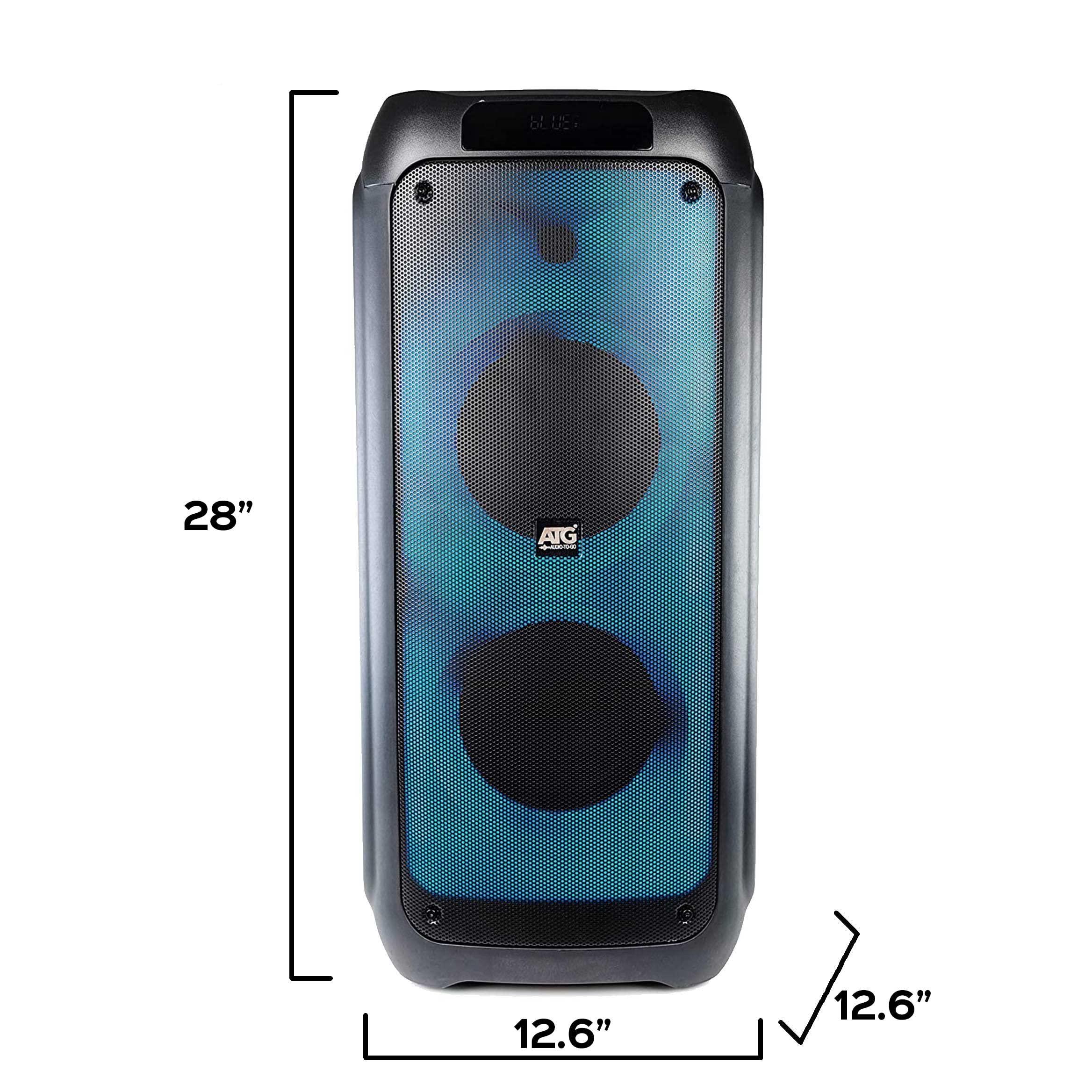 Audio To Go ATG Audio FYRE-PRO-88 Multi-Function Audio Wireless Soundbox with 8" Woofers and Horn Tweeter - Used, Very Good