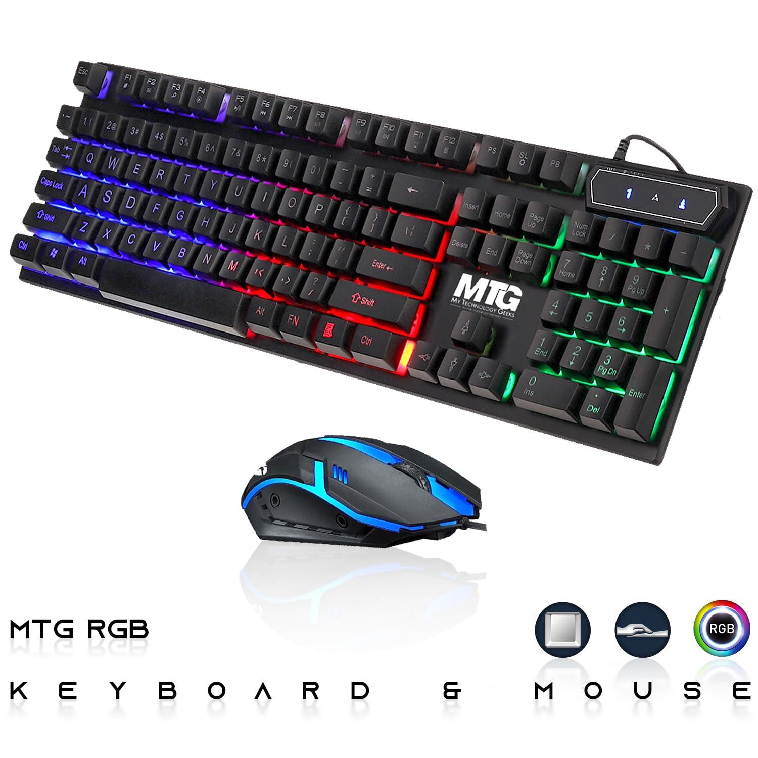 TechMagnet HP G3 Gaming Desktop PC, Intel Core i7 6th Gen, AMD RX 550 Graphics, 16GB RAM, 480GB SSD | 2TB HDD, MTG New 24 Inch Monitor, RGB Keyboard Mouse, RGB Headphone, Webcam, Win 10 Pro (Renewed)