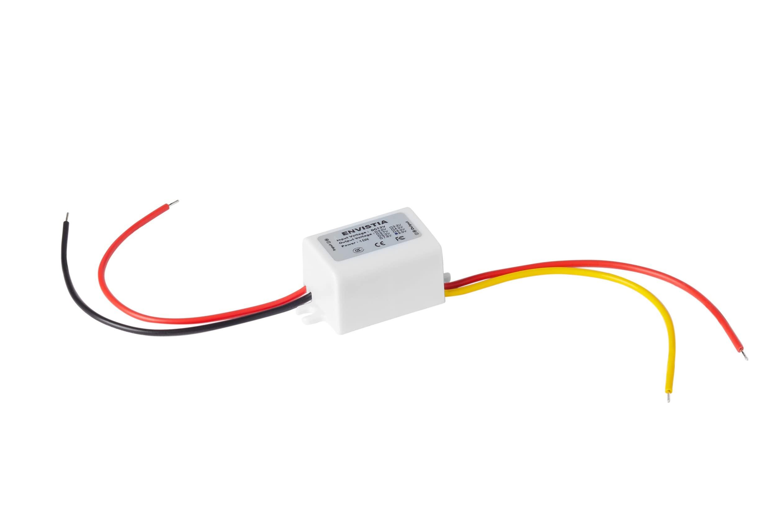 Envistia 12V to 9V 1.7A Step-Down Waterproof Miniature DC-DC Converter Power Supply Module by Envistia Mall