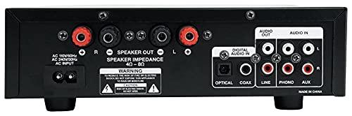 Rockville Rockville BLUAMP 150 Amplifier/Bluetooth Bundle with (2) Rockville RockShelf 64B Speakers, Rockville BLUE 14G50 OFC Speaker Wire, Rockville Rock Shaker 8" Subwoofer & Rockville RCDR25B Cable (5 Items)