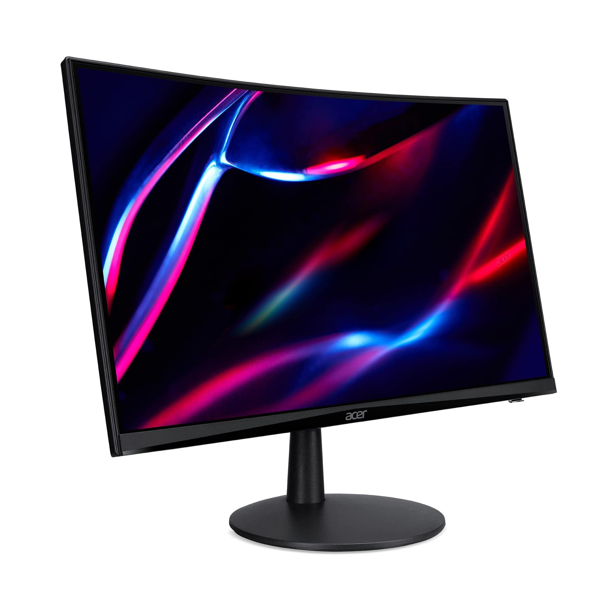 acer Acer Nitro 23.6" Full HD 1920 x 1080 1500R Curve PC Gaming Monitor | AMD FreeSync | 75Hz Refresh | 1ms (VRB) | ZeroFrame Design | 1 x HDMI 1.4 Port & 1 x VGA | ED240Q bi