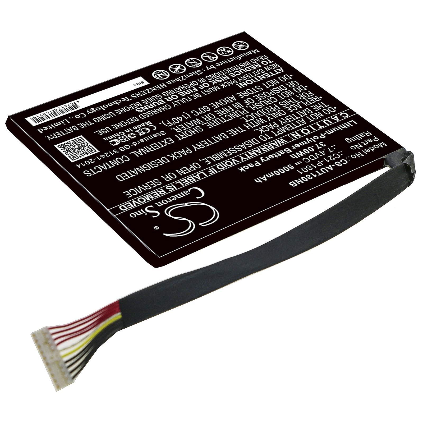 Flujoy Flujoy 5000mAh/7.4V Replacement Battery for Transformer AIO P1801-B062K Transformer AIO P1801-B039K Transformer AIO P1801-B074K Transformer AIO P1801-T C21-P1801 0B200-00200200