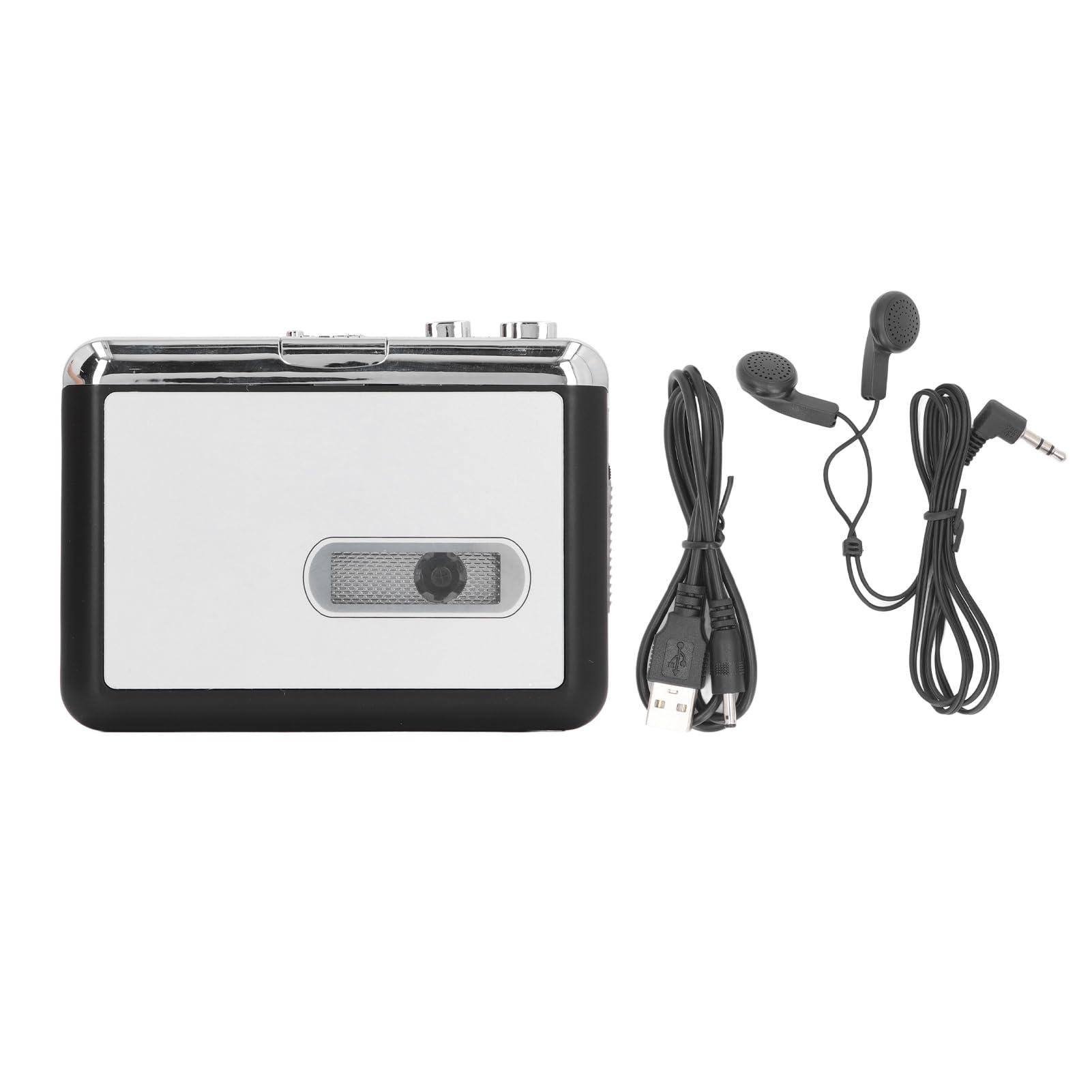 GOWENIC Tape to MP3 Converter, Retro Portable USB Cassette Player, Wide Compatibility withand macOS, Convert Old Cassettes to MP3 or Burn to CD